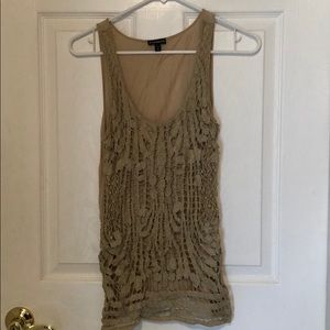 Glittery detailed Express tank, size small